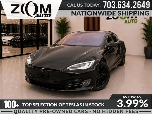 Solid Black 2019 Tesla Model S 75D
