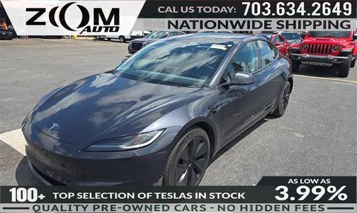 Stealth Grey 2024 Tesla Model 3 Long Range