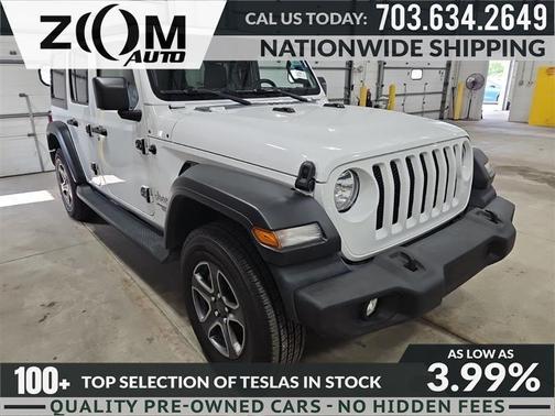 Bright White Clearcoat 2018 Jeep Wrangler Unlimited Sport