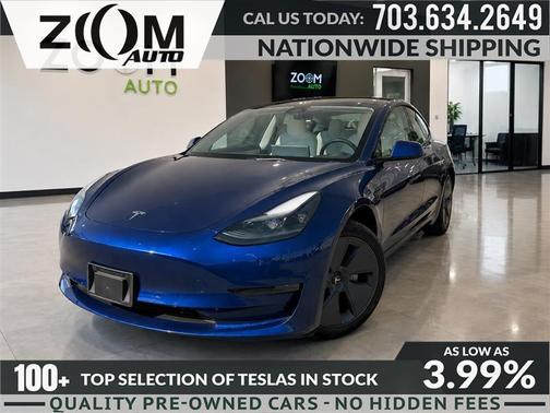 Deep Blue Metallic 2023 Tesla Model 3 Standard Range Plus