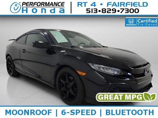 Crystal Black Pearl 2020 Honda Civic Si Base