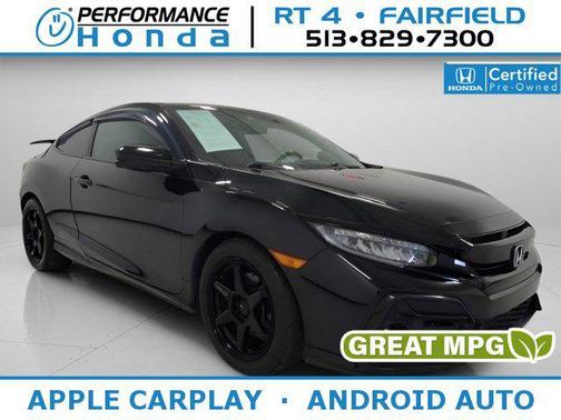 Crystal Black Pearl 2020 Honda Civic Si Base