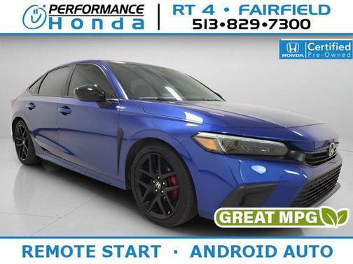 Boost Blue Pearl 2023 Honda Civic Sport