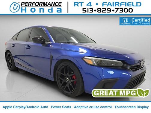 Boost Blue Pearl 2023 Honda Civic Sport