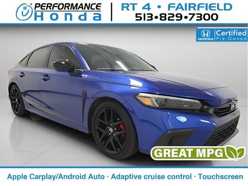 Boost Blue Pearl 2023 Honda Civic Sport