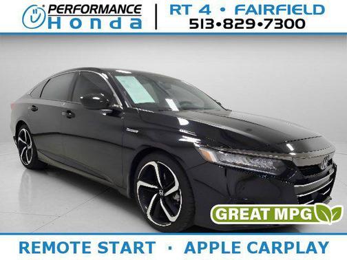 Crystal Black Pearl 2022 Honda Accord Hybrid Sport