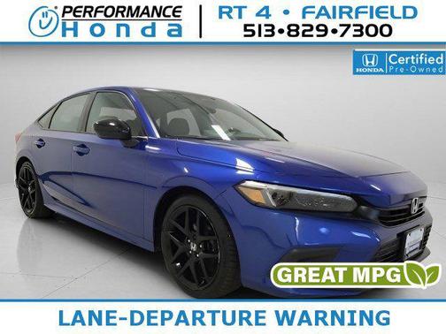Boost Blue Pearl 2022 Honda Civic Sport