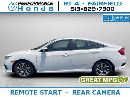 Taffeta White 2016 Honda Civic EX