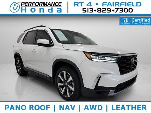 Platinum White Pearl 2025 Honda Pilot Touring 8-Passenger