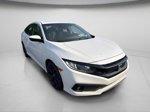 Platinum White Pearl 2019 Honda Civic Sport