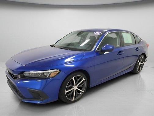 Aegean Blue Metallic 2022 Honda Civic Touring