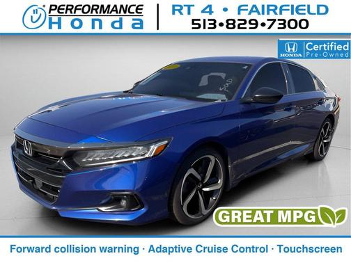 Still Night Pearl 2021 Honda Accord Sport 2.0T