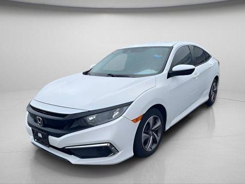 Platinum White Pearl 2019 Honda Civic LX