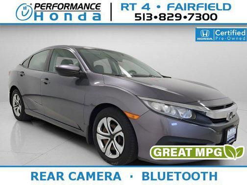 Modern Steel Metallic 2018 Honda Civic LX