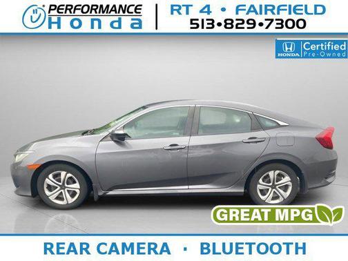 Modern Steel Metallic 2018 Honda Civic LX