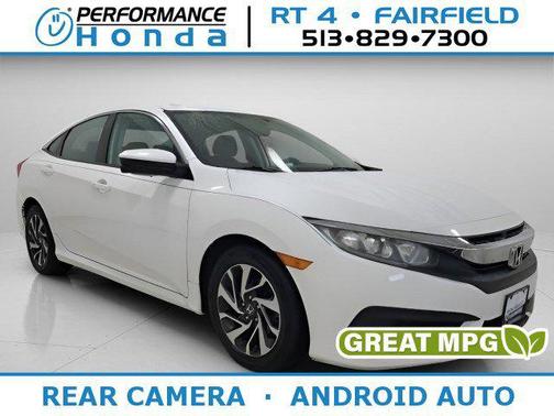 White Orchid Pearl 2018 Honda Civic EX