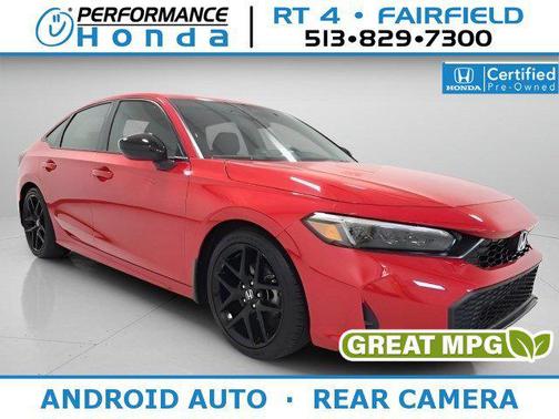 Rallye Red 2025 Honda Civic Sport