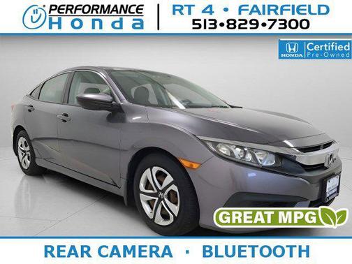 Modern Steel Metallic 2017 Honda Civic LX