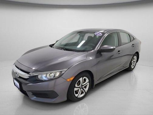 Modern Steel Metallic 2017 Honda Civic LX