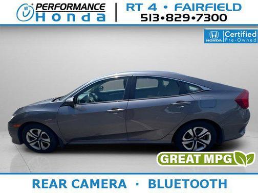 Modern Steel Metallic 2017 Honda Civic LX