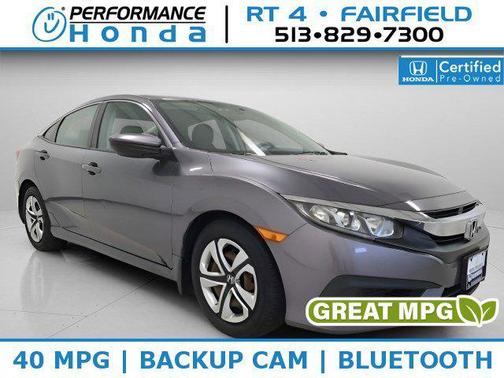 Modern Steel Metallic 2017 Honda Civic LX