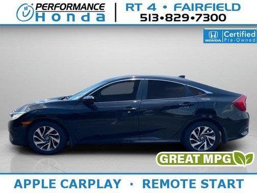 Crystal Black Pearl 2018 Honda Civic EX