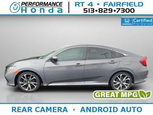 Modern Steel Metallic 2019 Honda Civic Sport