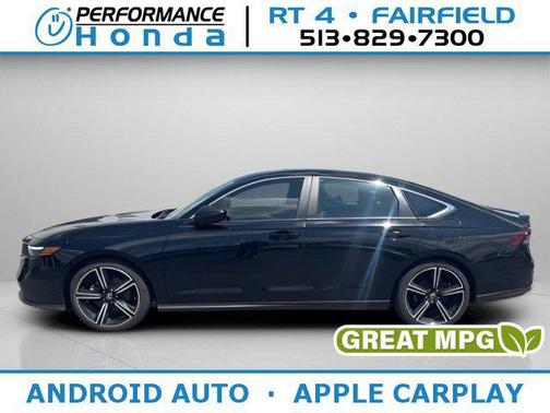 Crystal Black Pearl 2023 Honda Accord Hybrid Sport