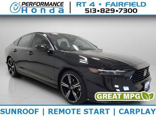 Crystal Black Pearl 2023 Honda Accord Hybrid Sport