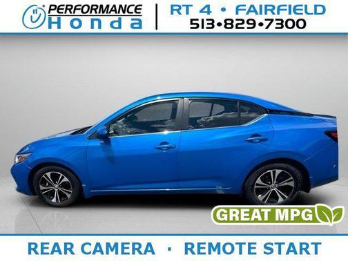 Electric Blue Metallic 2021 Nissan Sentra SV