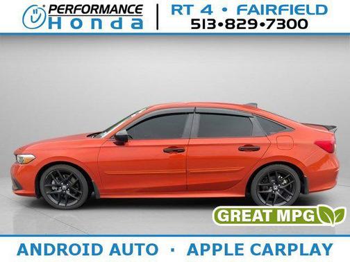 Blazing Orange Pearl 2022 Honda Civic Si Base Sedan