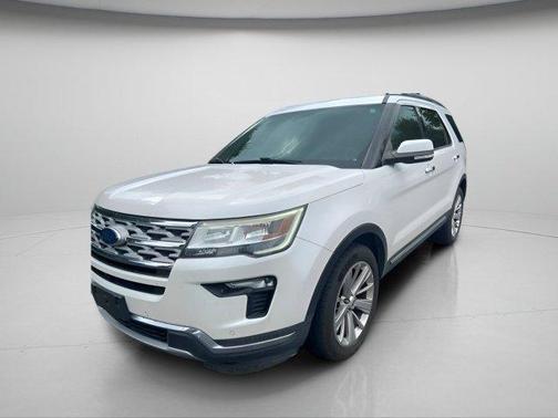 White Platinum Clearcoat Metallic 2019 Ford Explorer Limited