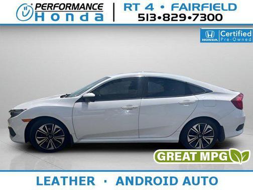 White Orchid Pearl 2016 Honda Civic EX-L