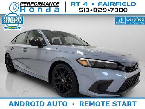 Gray 2022 Honda Civic Sport