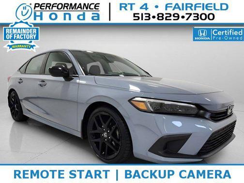 Gray 2022 Honda Civic Sport