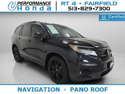 Crystal Black Pearl 2022 Honda Pilot AWD Black Edition