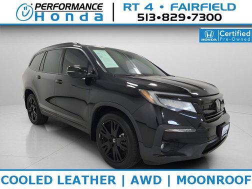 Crystal Black Pearl 2022 Honda Pilot AWD Black Edition