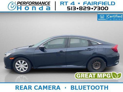 Modern Steel Metallic 2018 Honda Civic LX