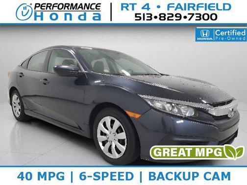 Modern Steel Metallic 2018 Honda Civic LX