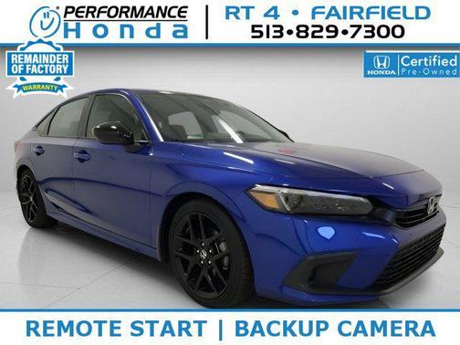 Aegean Blue Metallic 2024 Honda Civic Sport