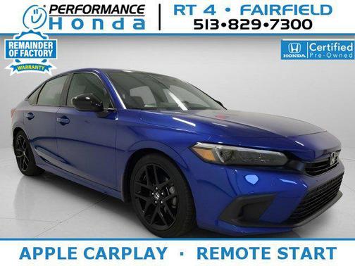 Aegean Blue Metallic 2024 Honda Civic Sport