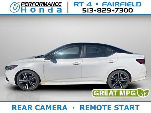 Aspen White/Super Black 2021 Nissan Sentra SR
