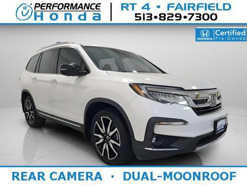 White Diamond Pearl 2019 Honda Pilot Elite