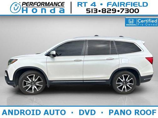 White Diamond Pearl 2019 Honda Pilot Elite