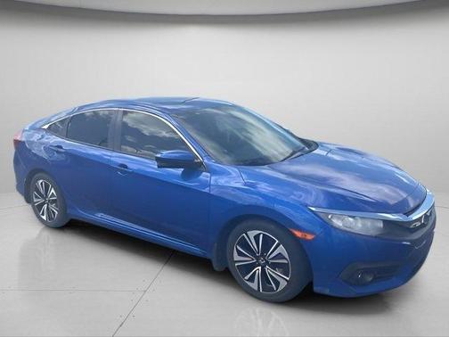 Aegean Blue Metallic 2017 Honda Civic EX-T