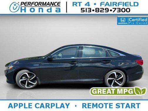 Crystal Black Pearl 2022 Honda Accord Hybrid Sport