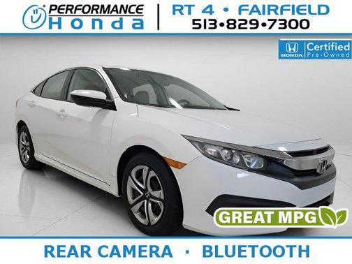 White Orchid Pearl 2017 Honda Civic LX