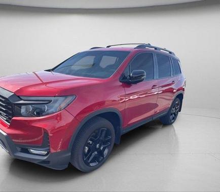 Radiant Red Metallic II 2024 Honda Passport AWD Black