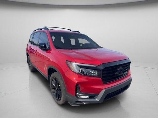 Radiant Red Metallic II 2024 Honda Passport AWD Black