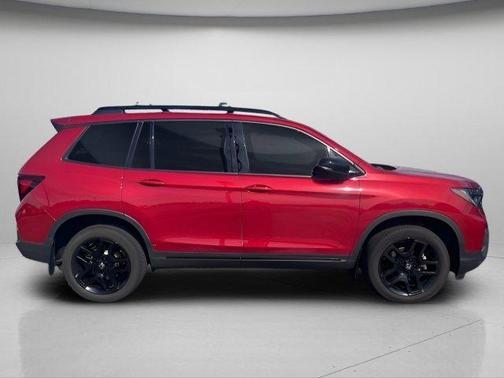 Radiant Red Metallic II 2024 Honda Passport AWD Black